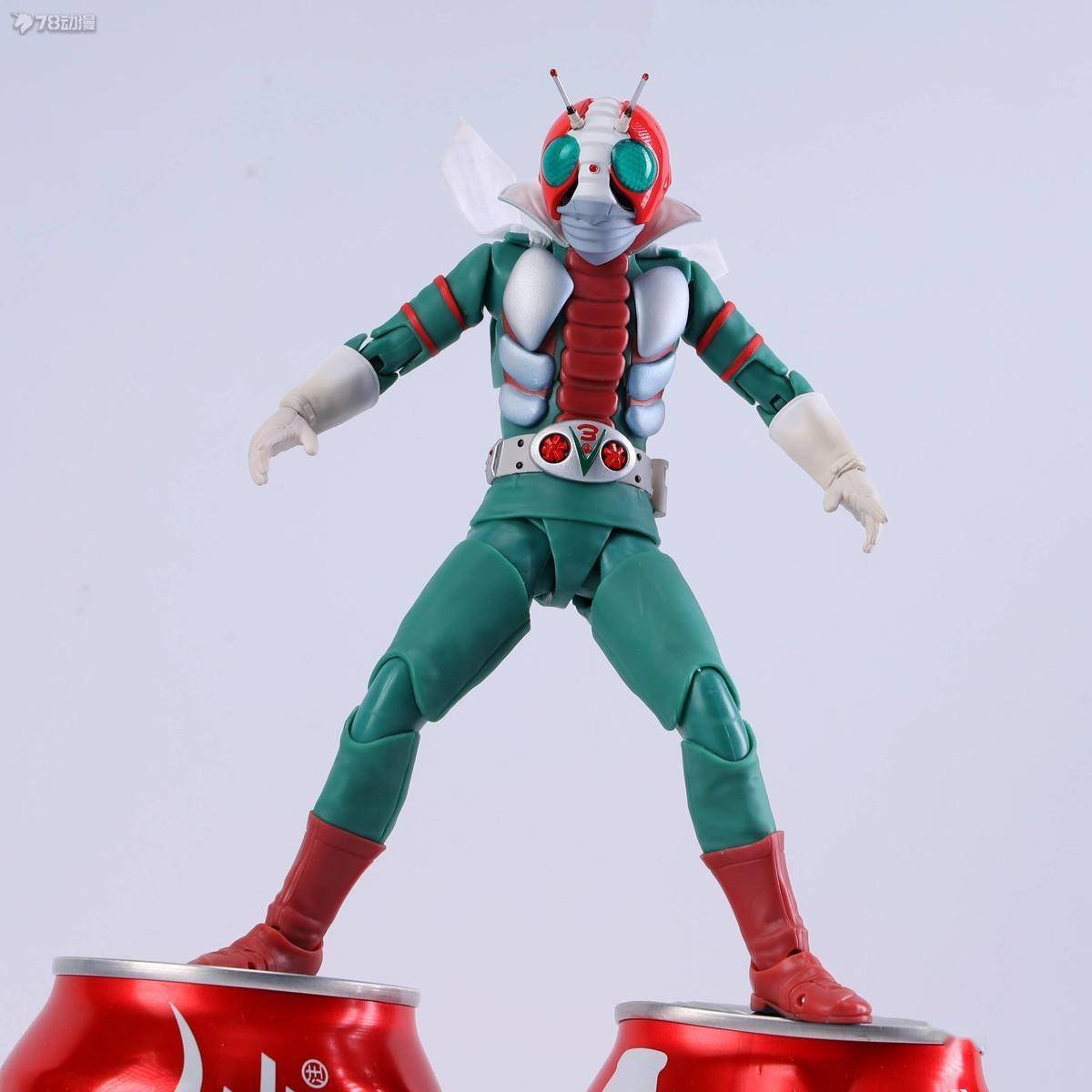 78官测:万代 shf 真骨雕 假面骑士v3_部分_零件_蝗虫