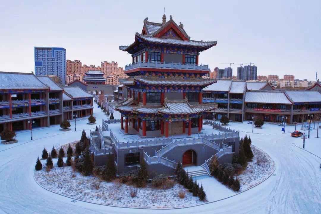 【雪韵古城】甘州府城雪景纪实_丝绸之路_来源_东城楼