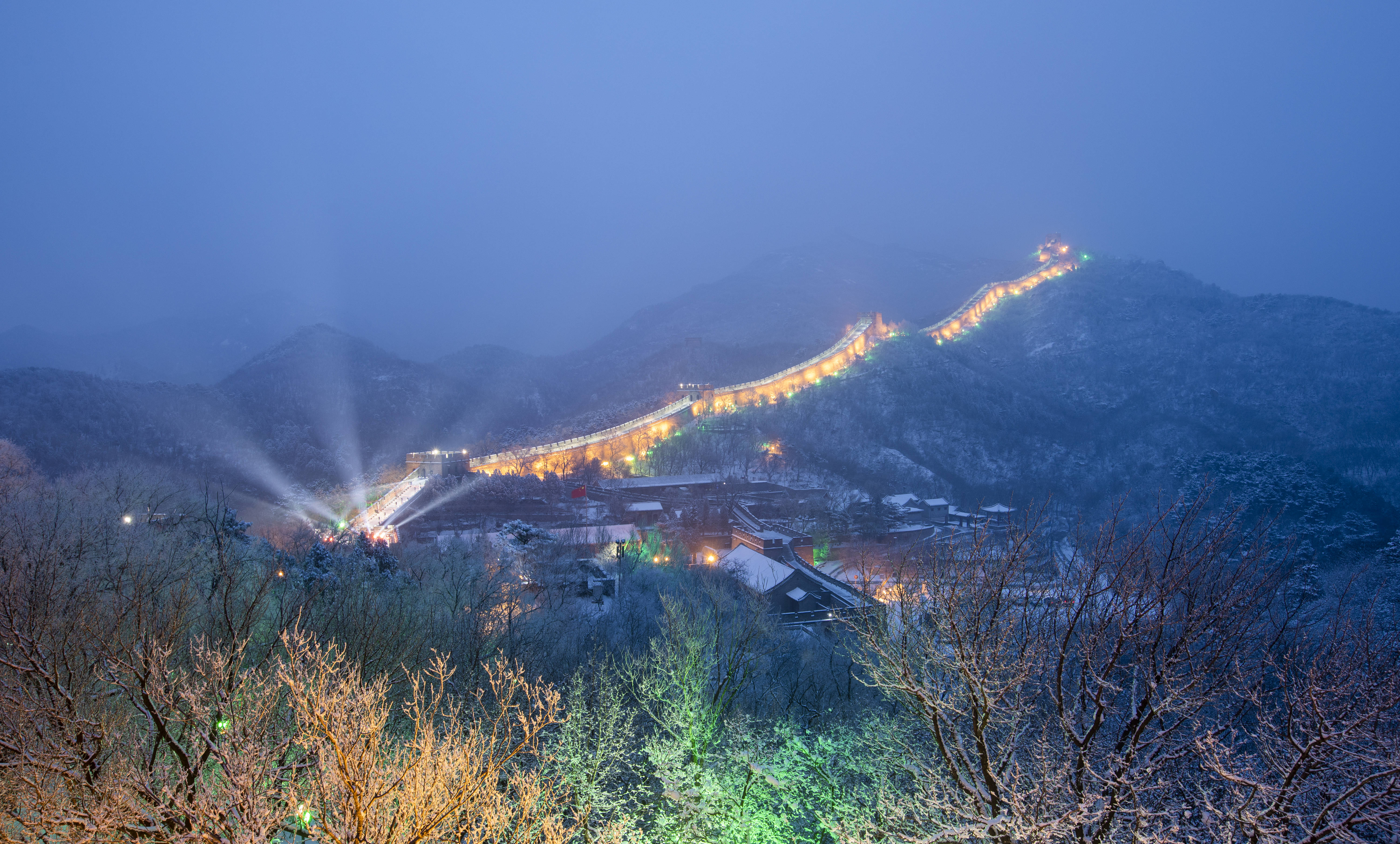 北京的冬天夜晚图片