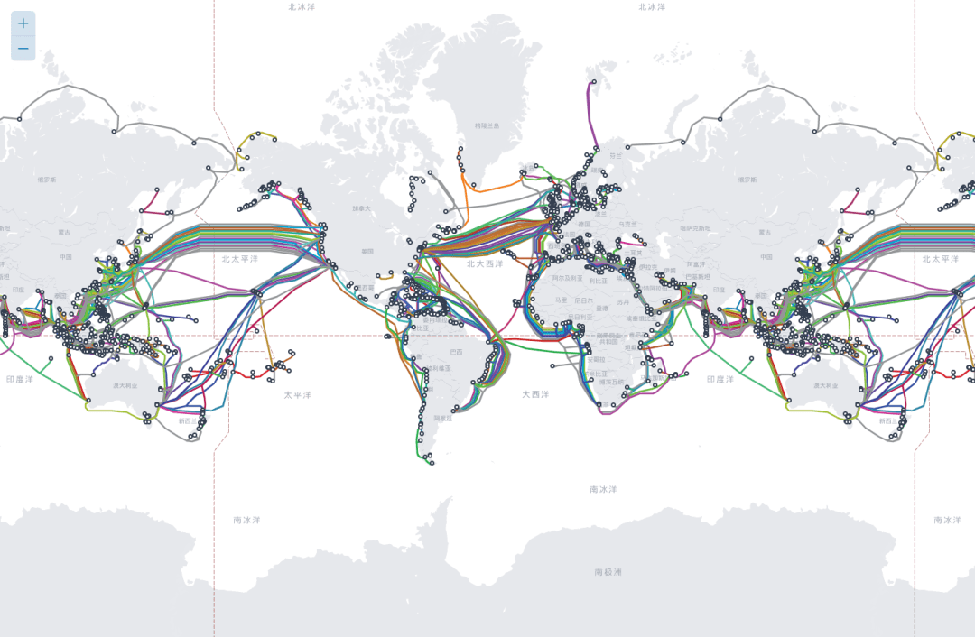 全球海底电缆图图片