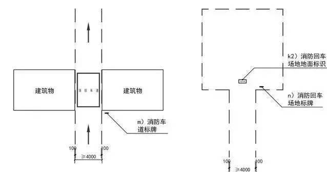 隐形消防车道平面图图片