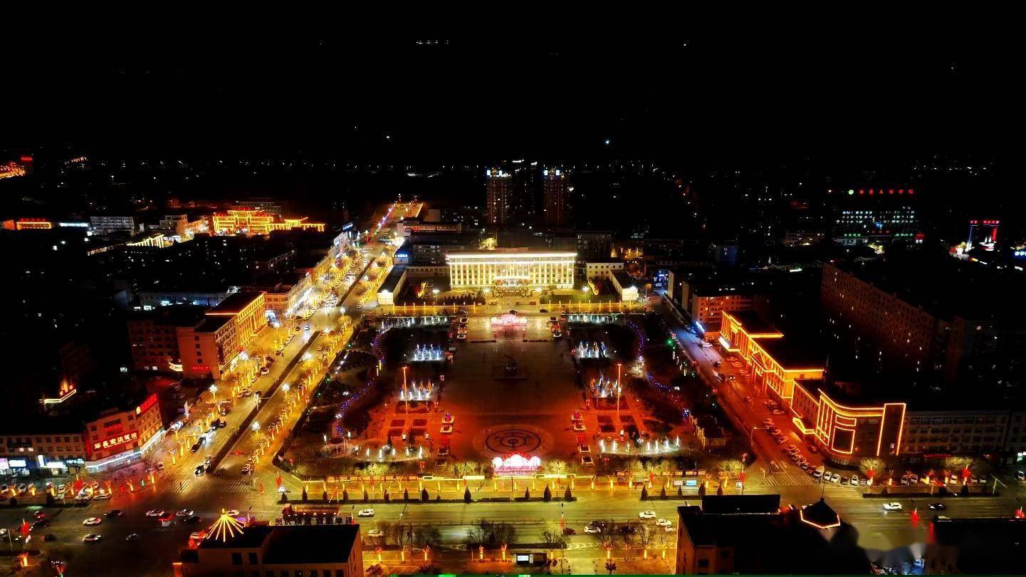 图集丨春节亮化流光溢彩 点"靓"美丽环县_鲁蓉_图片_穆小菲