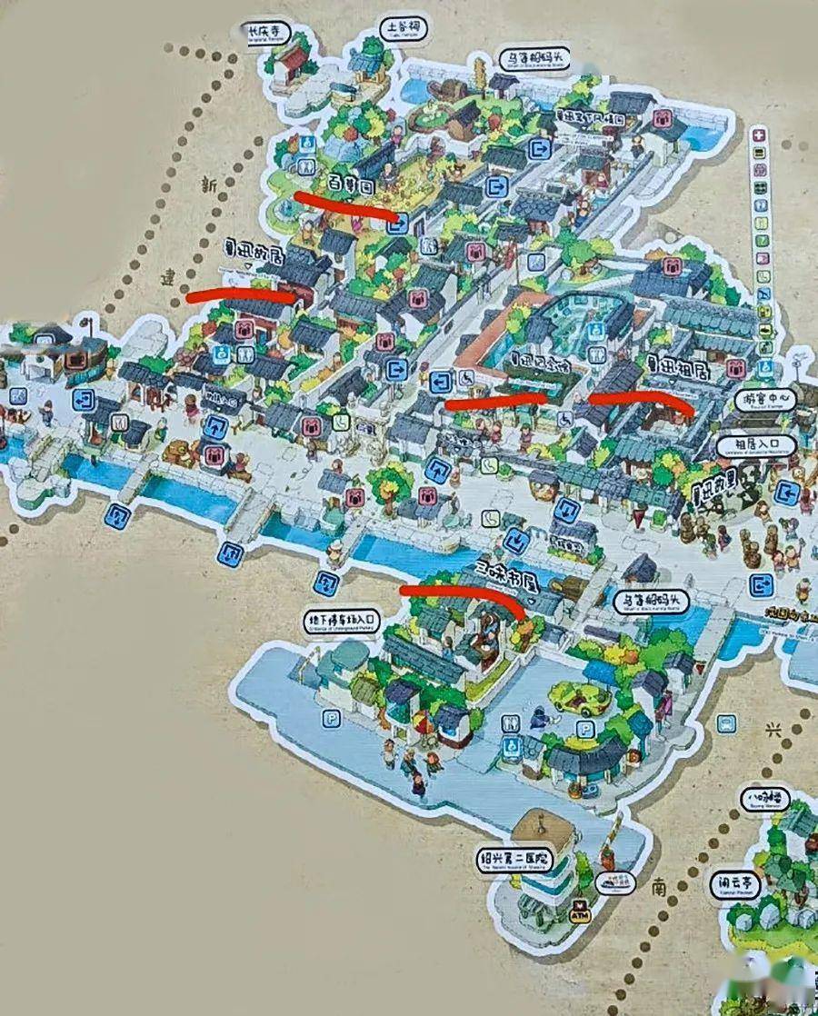 鲁迅故里景区平面地图图片