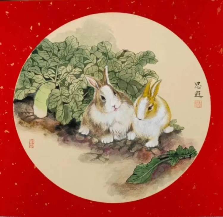 快来看看这些兔年佳作!_玉兔_吉祥_杨浦区