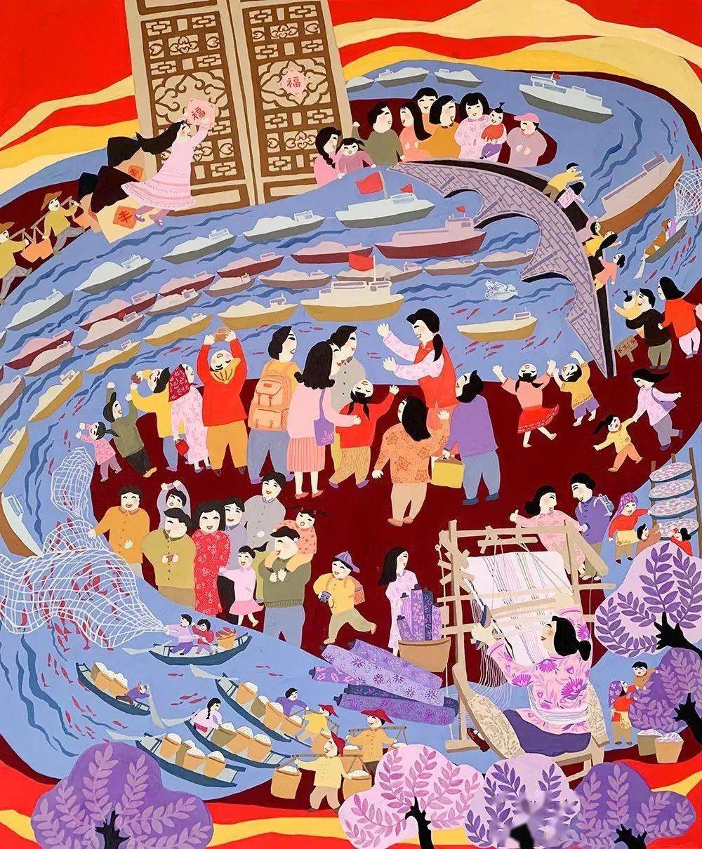 秀洲农民画作品再度入围全国画展!_秀洲区_创作_文化