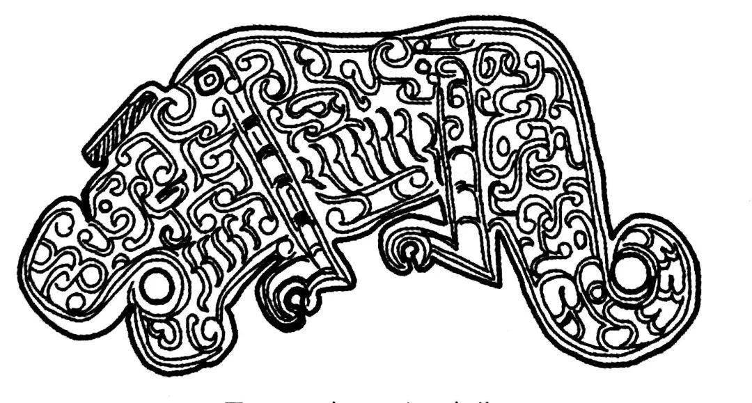 古玉线描图,您能脑补出实物的样貌吗?_河南省_战国_玉佩