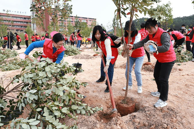 广东省巾帼植树月活动启动 将在全省开展百余场植树活动