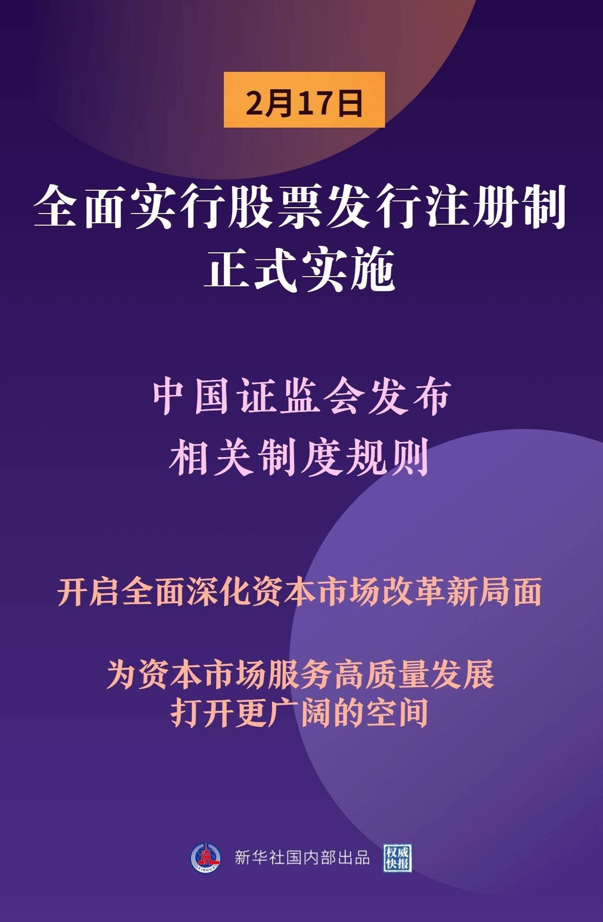 权威快报|全面实行股票发行注册制正式实施