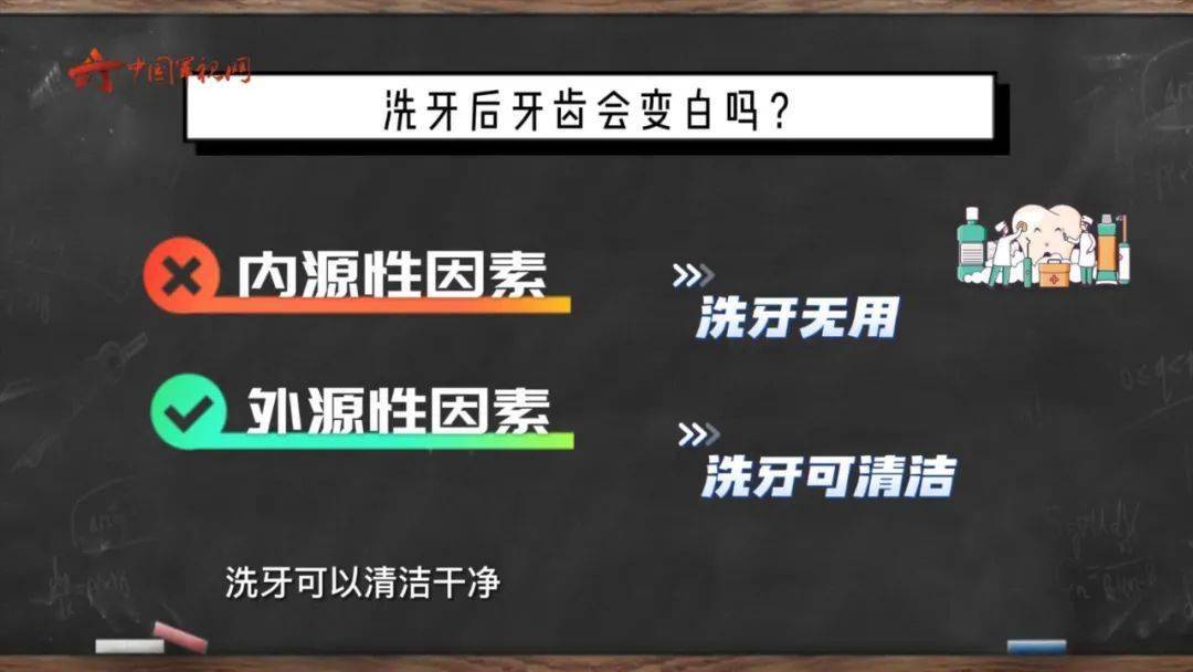 另外,牙髓炎症導致牙髓壞死,牙齒的顏色會逐漸變成灰黑色;隨著年齡的