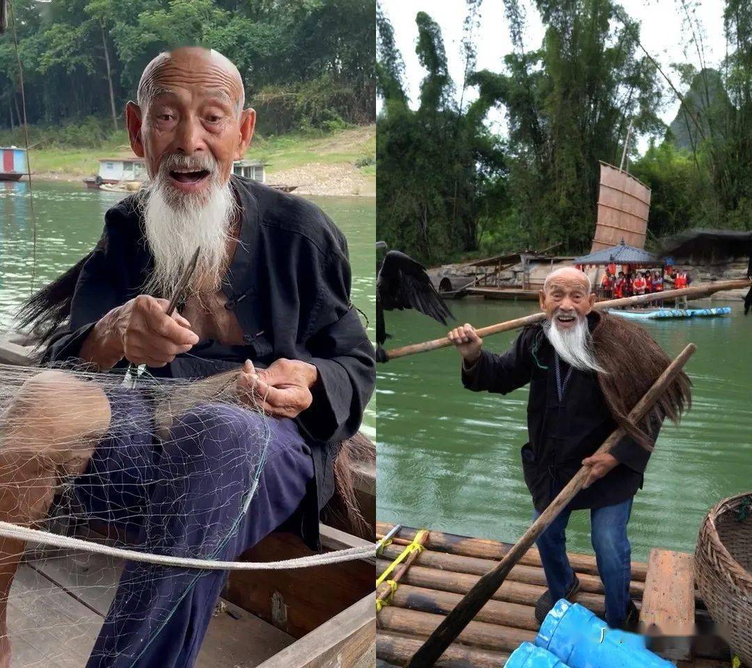 广西这位网红老人离世,曾被称"20元人民币老爷爷"_黄全德_漓江_鸬鹚