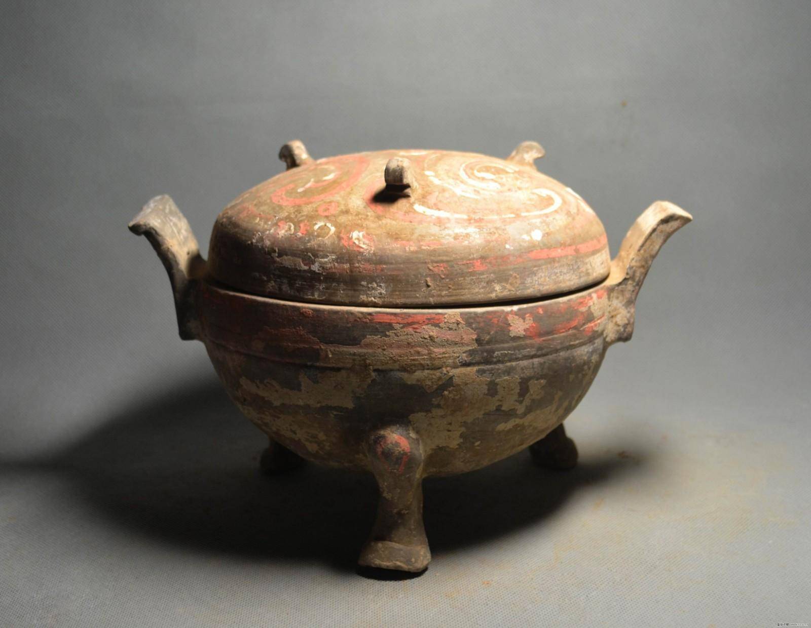 刘志钧说瓷|西汉·彩绘陶鼎