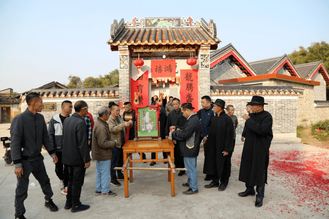 冷坑水口村"二月二"民俗活动真热闹_炮箍_村民_进行