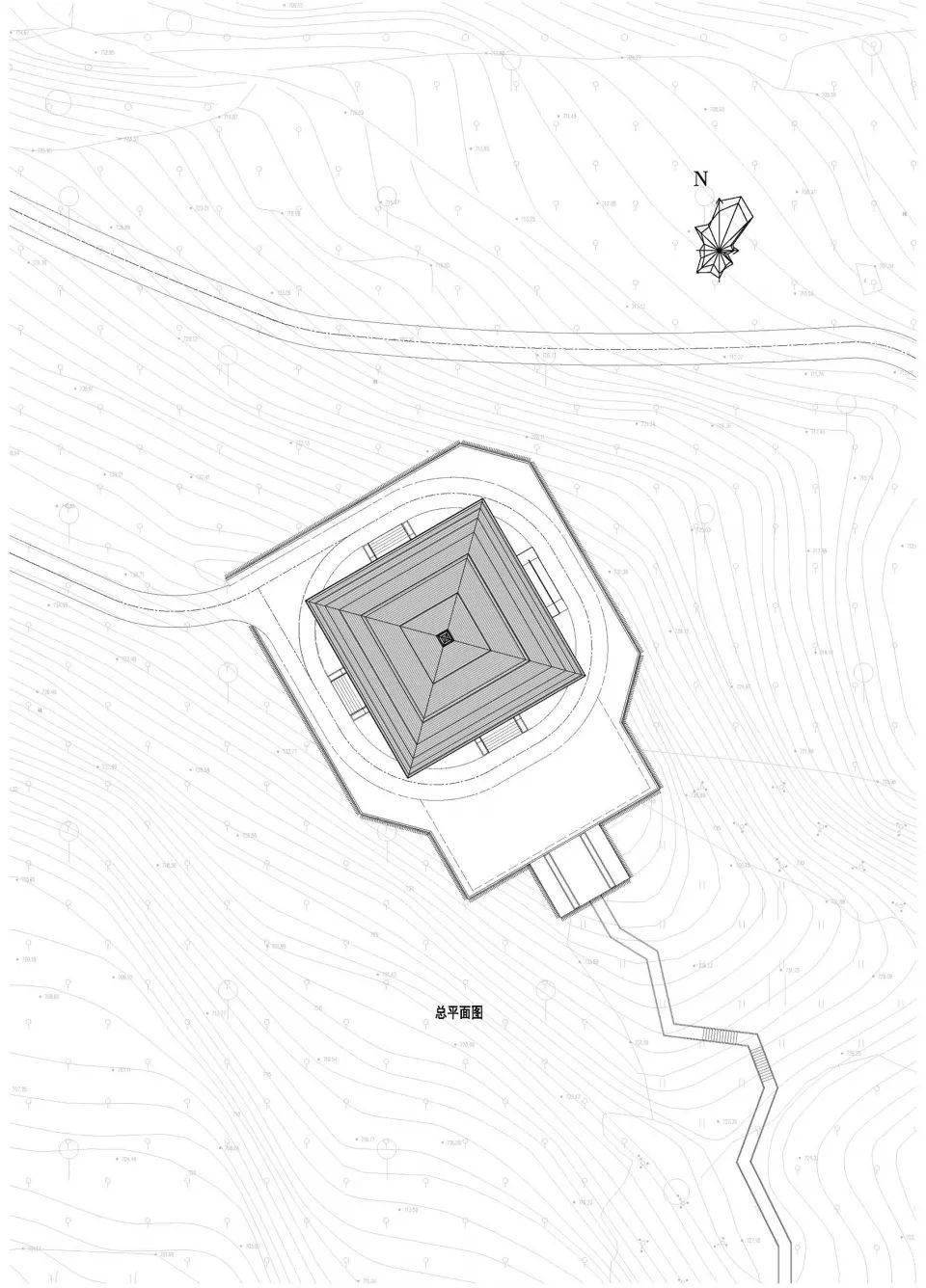 "以竹代木",取材当地竹林 | 成都龙泉山城市森林公园丹景阁_传统_项目