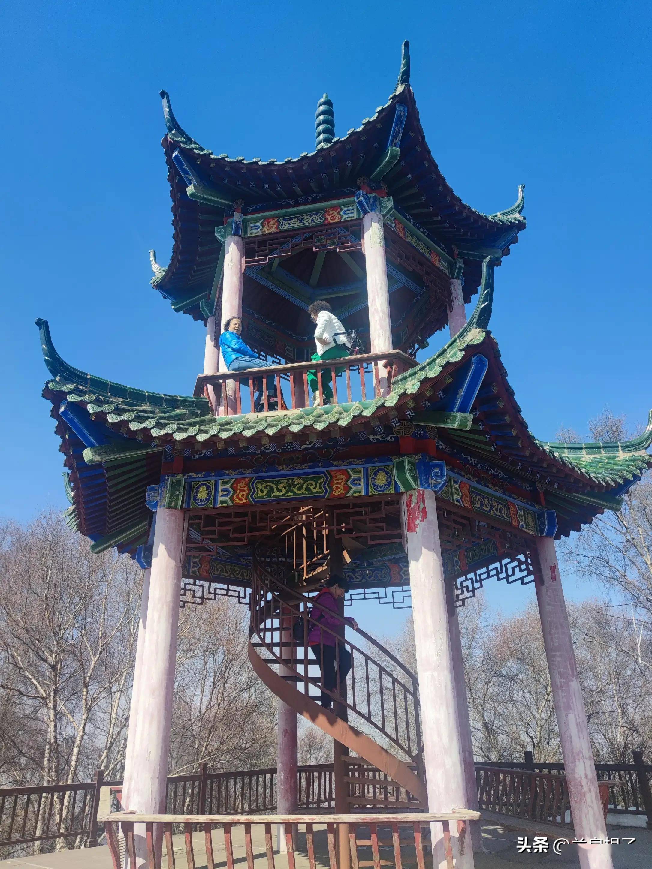 初春行游兰州云顶山风景区_雪景_白雪_阿干镇