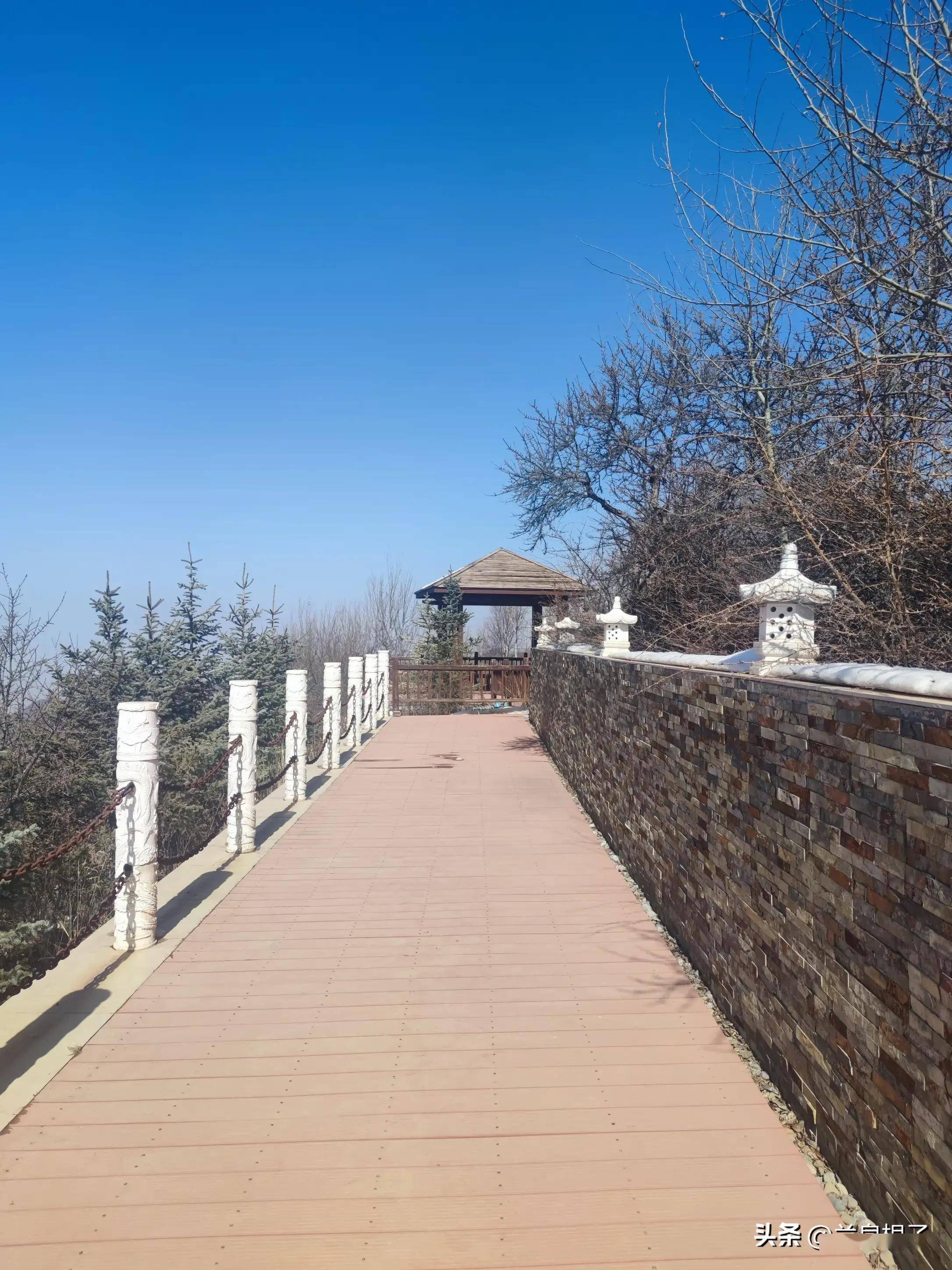 初春行游兰州云顶山风景区_雪景_白雪_阿干镇