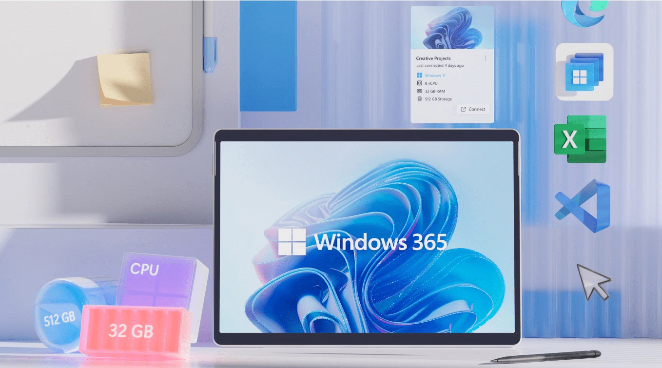 微软Windows 365 App发布 允许用户访问微软的云PC服务器