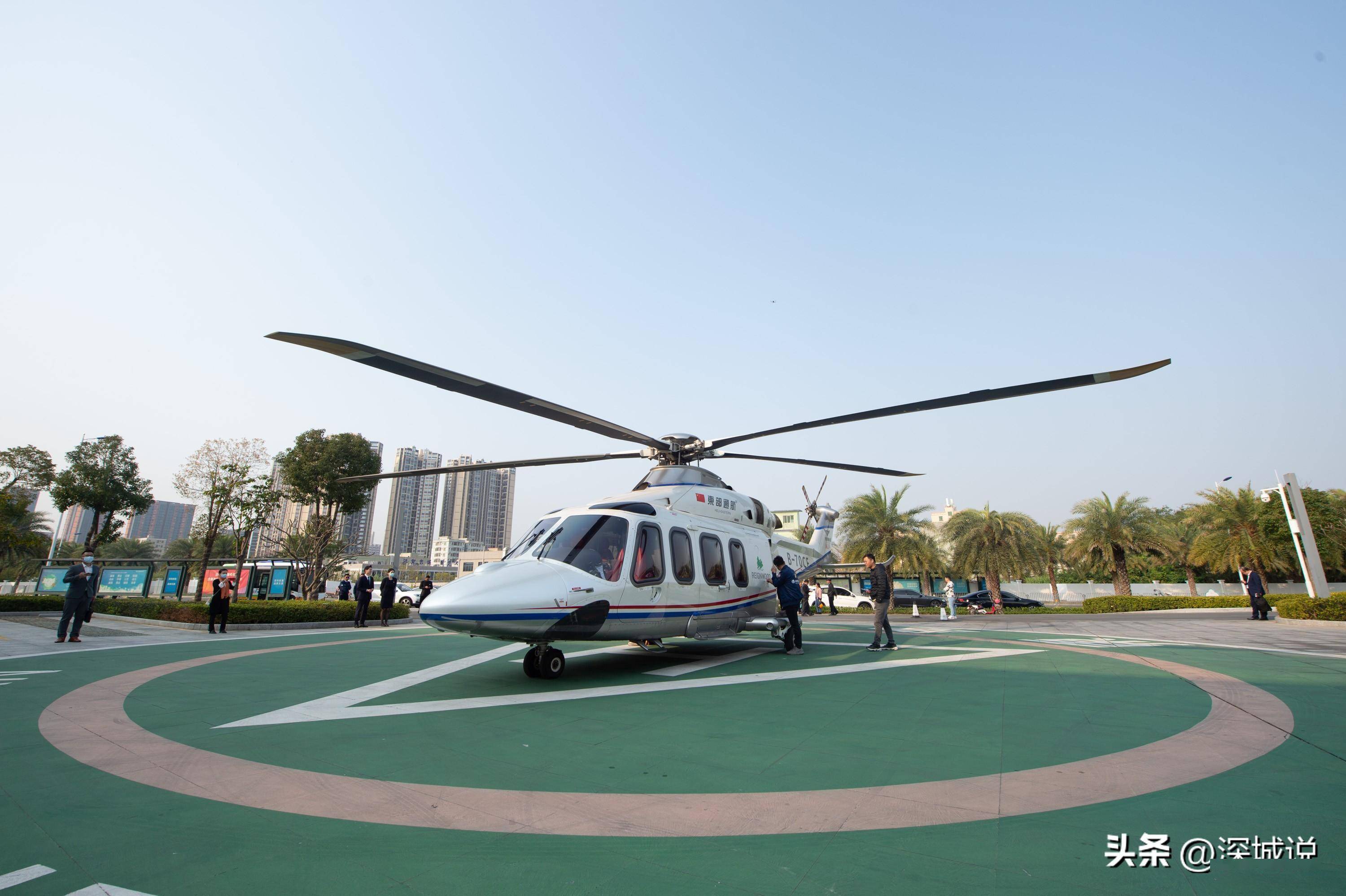 深圳坪山开通"空中的士",到福田大中华只要13分钟_直升机_宝安机场