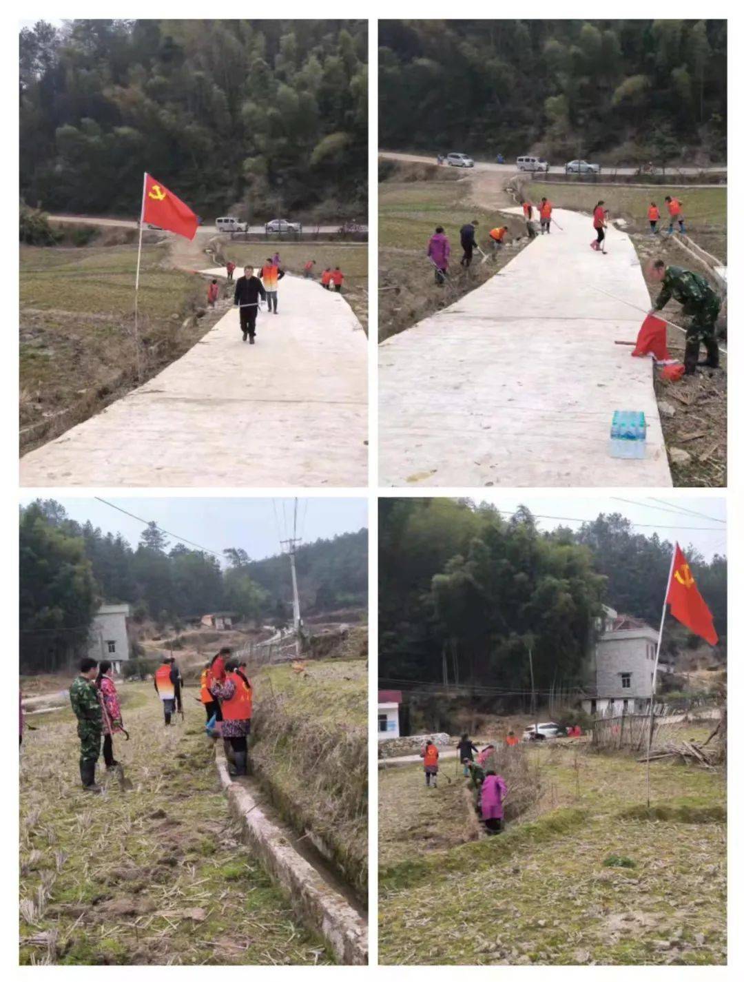 清沟渠 保水畅 备春耕——城岗镇组织党员干部助力春耕生产_溪村_群众