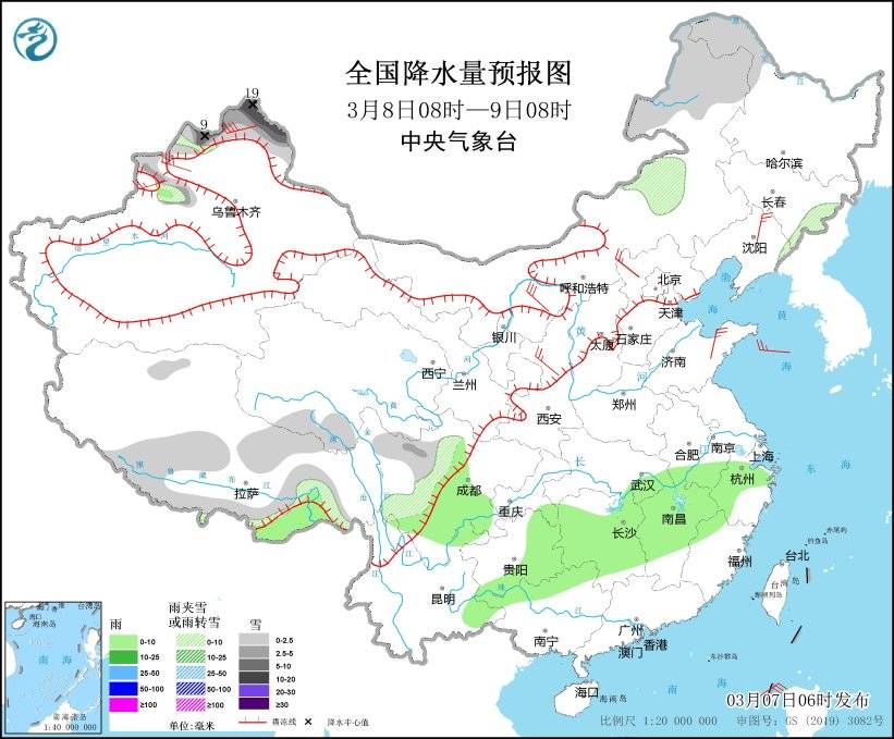 中央气象台：强冷空气将影响新疆，西南地域多阴雨气候