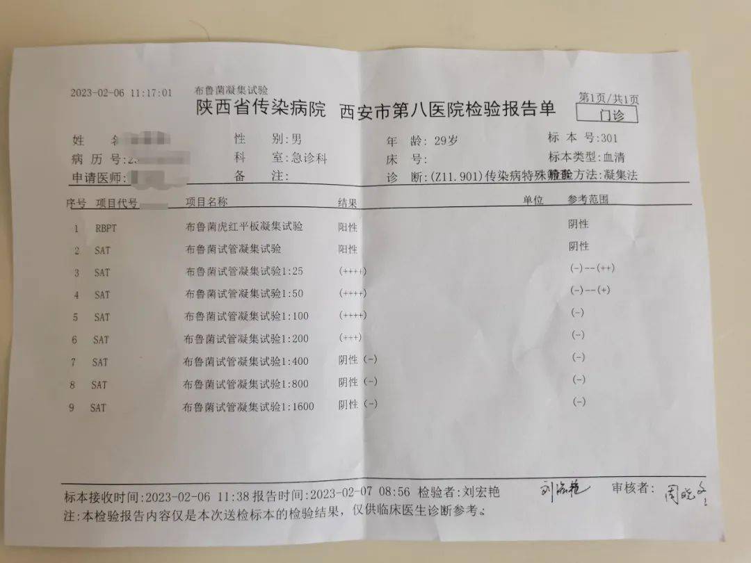 布病化验单图片图片