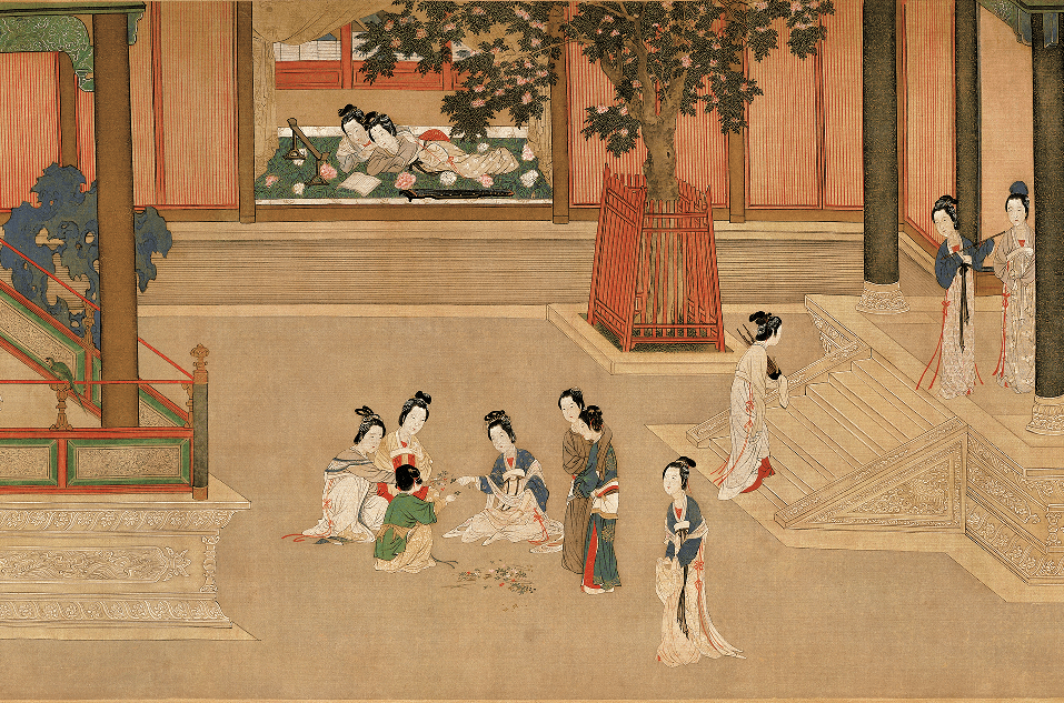 年年岁岁花相似,宫墙深院入画来_庄妃_小公主_孩子