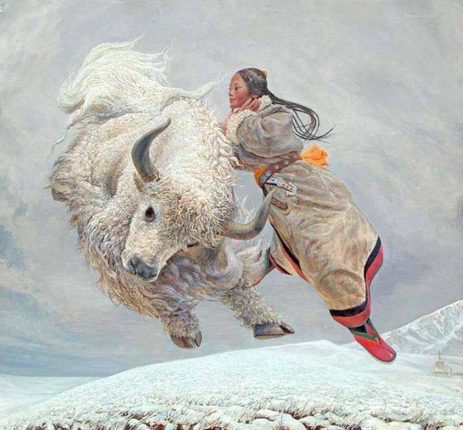 著名油画家王沂光油画艺术作品欣赏!_牦牛_中国_王沂东