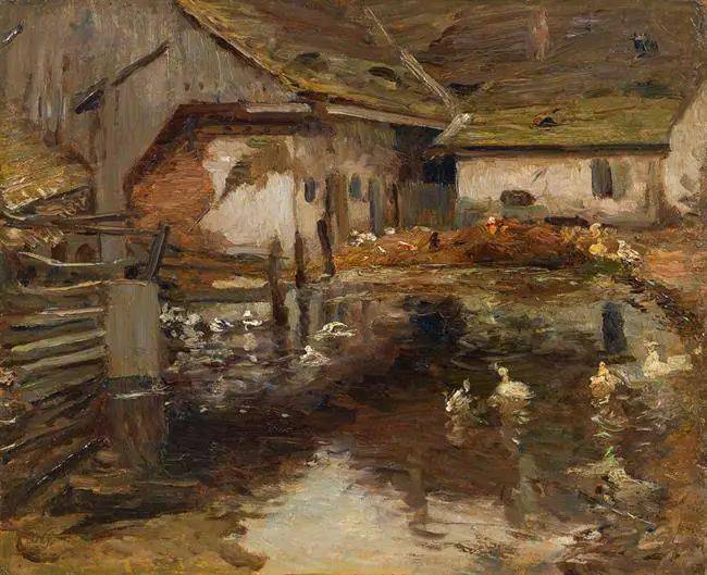 笔触厚重,色彩浓烈~奥地利情绪印象派代表画家弗洛里安的油画作品欣赏