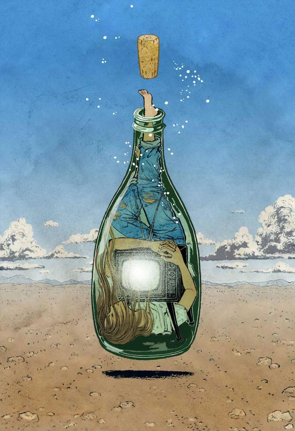 狂野,色气,不羁,当代浮世绘天花板,竟把美女画成这样!_清水_插画_日本