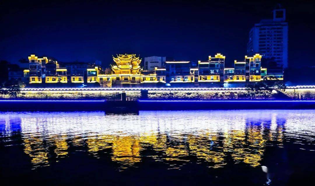 兰溪:梦幻夜游兰江_上饶_中洲_陈坊