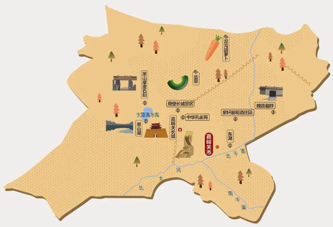 甘肃省旅游必备高清人文地图,快收藏～_文化_人口_面积