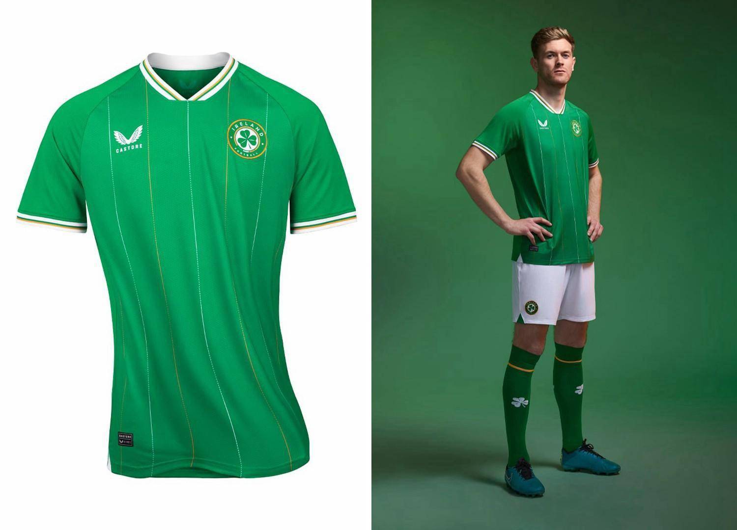 castore发布爱尔兰国家队2023年主场球衣