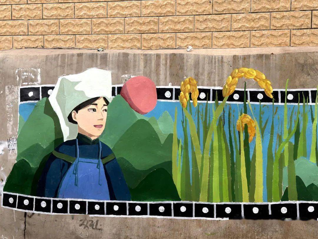 乡村绘梦:贵州黔南科技学院学子用墙绘为乡村振兴添砖加瓦_惠水县
