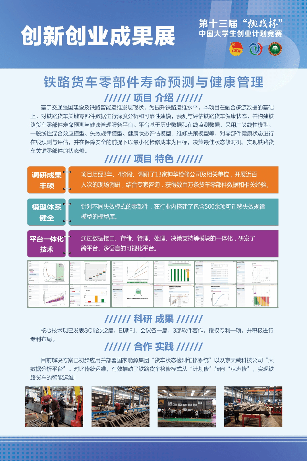 挑战杯展板示范图片