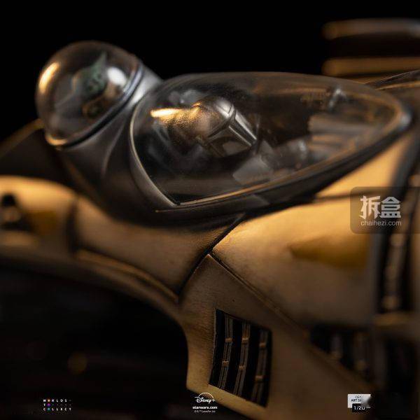 IRON STUDIOS DEMI SCALE 曼达洛人星际战斗机1/20雕像