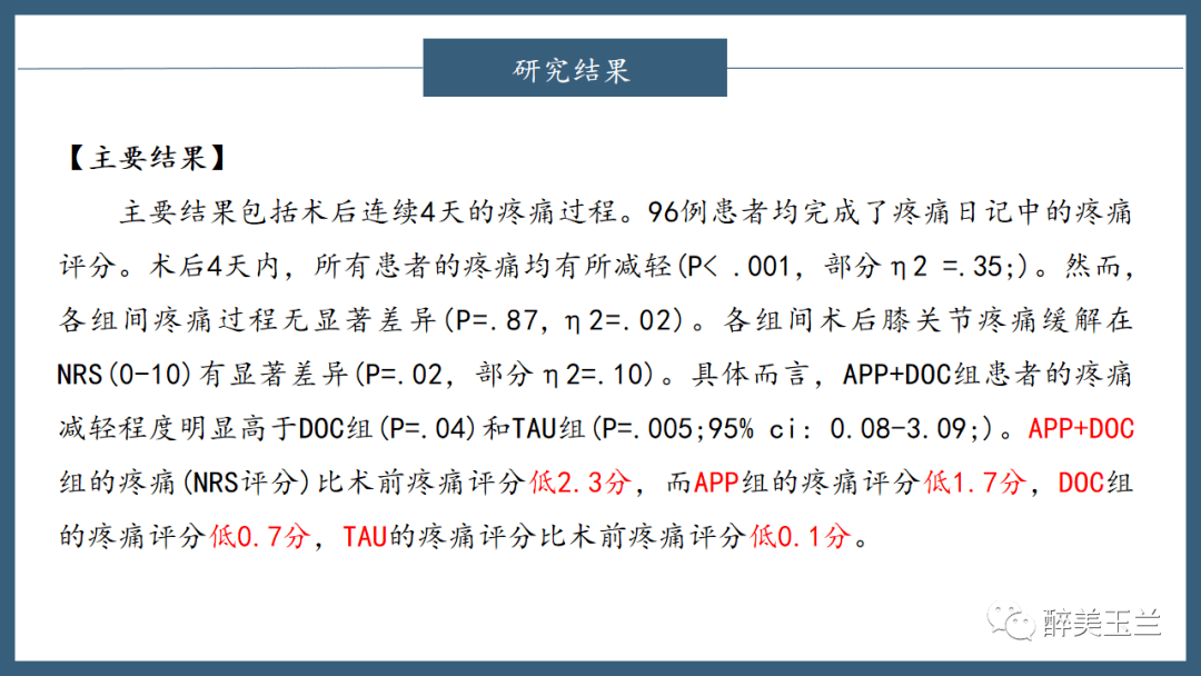 文献进修 | 数字化APP和加强医生查房降低了初度全膝关节置换术(TKR)术后痛苦悲伤和阿片类药物消耗量:一项随机临床试验