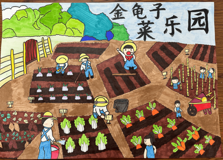 文峰小学部春耕系列活动之二:菜园主题宣传画创作