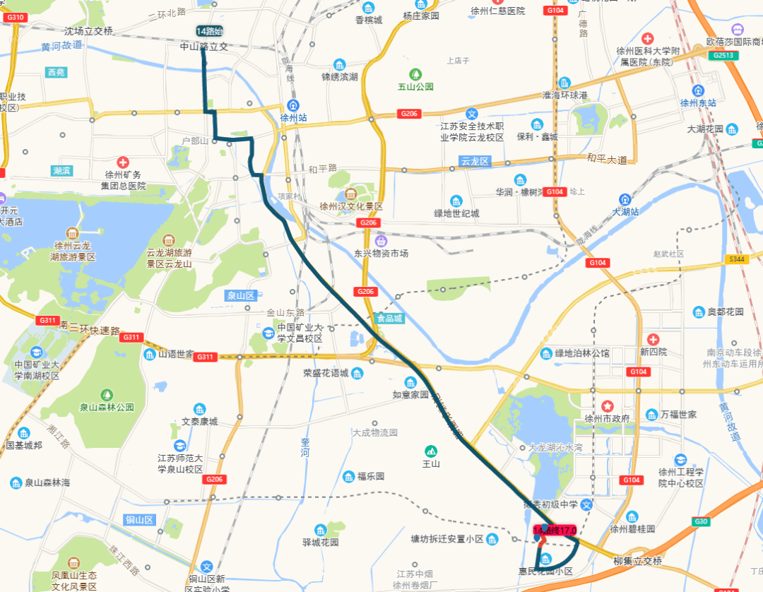 (14路线路图)043月25日,优化延伸61路61路:宣武市场