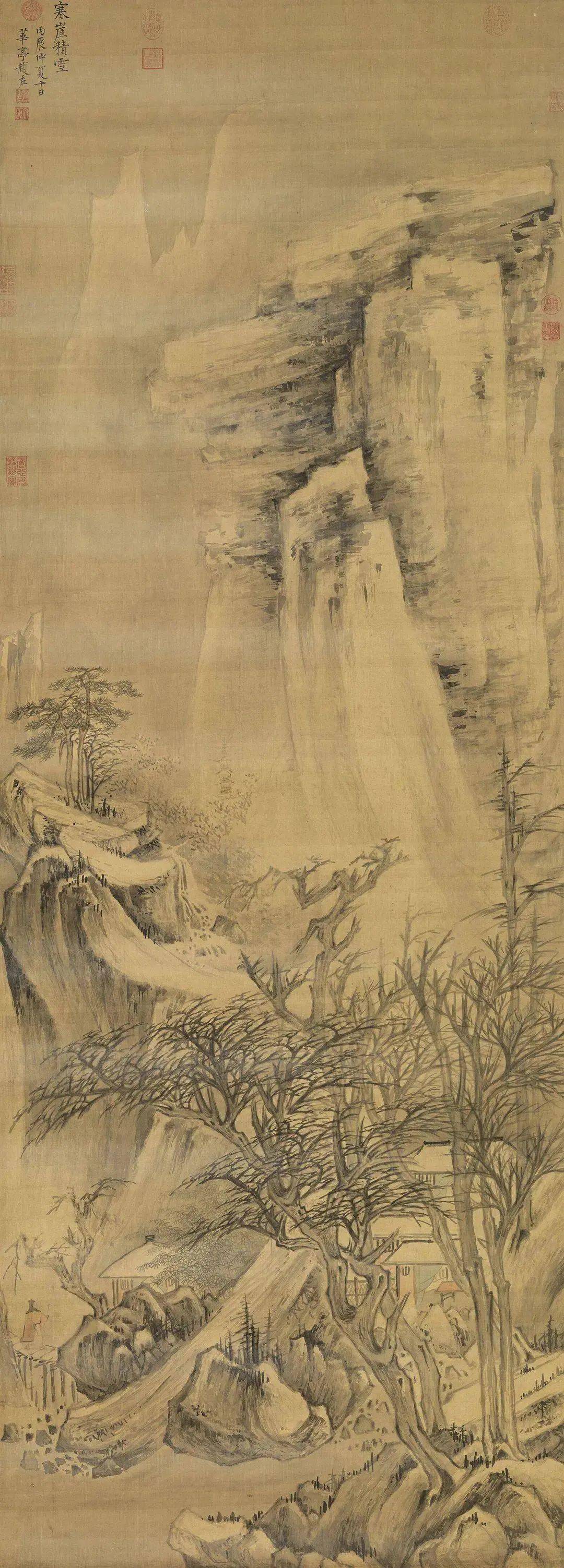 历代名家画雪,独特的审美意蕴_雪景_山水画_局部
