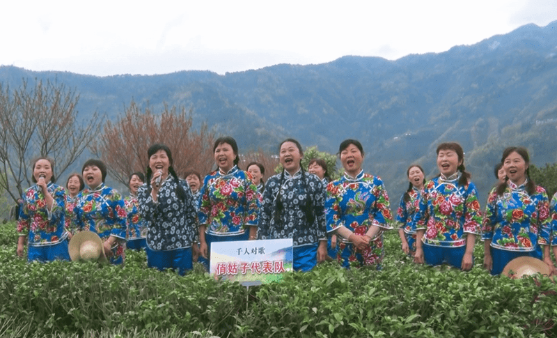 《三月三上茶山》《撒花调》《对花》《清明已煮紫阳茶》……一首首