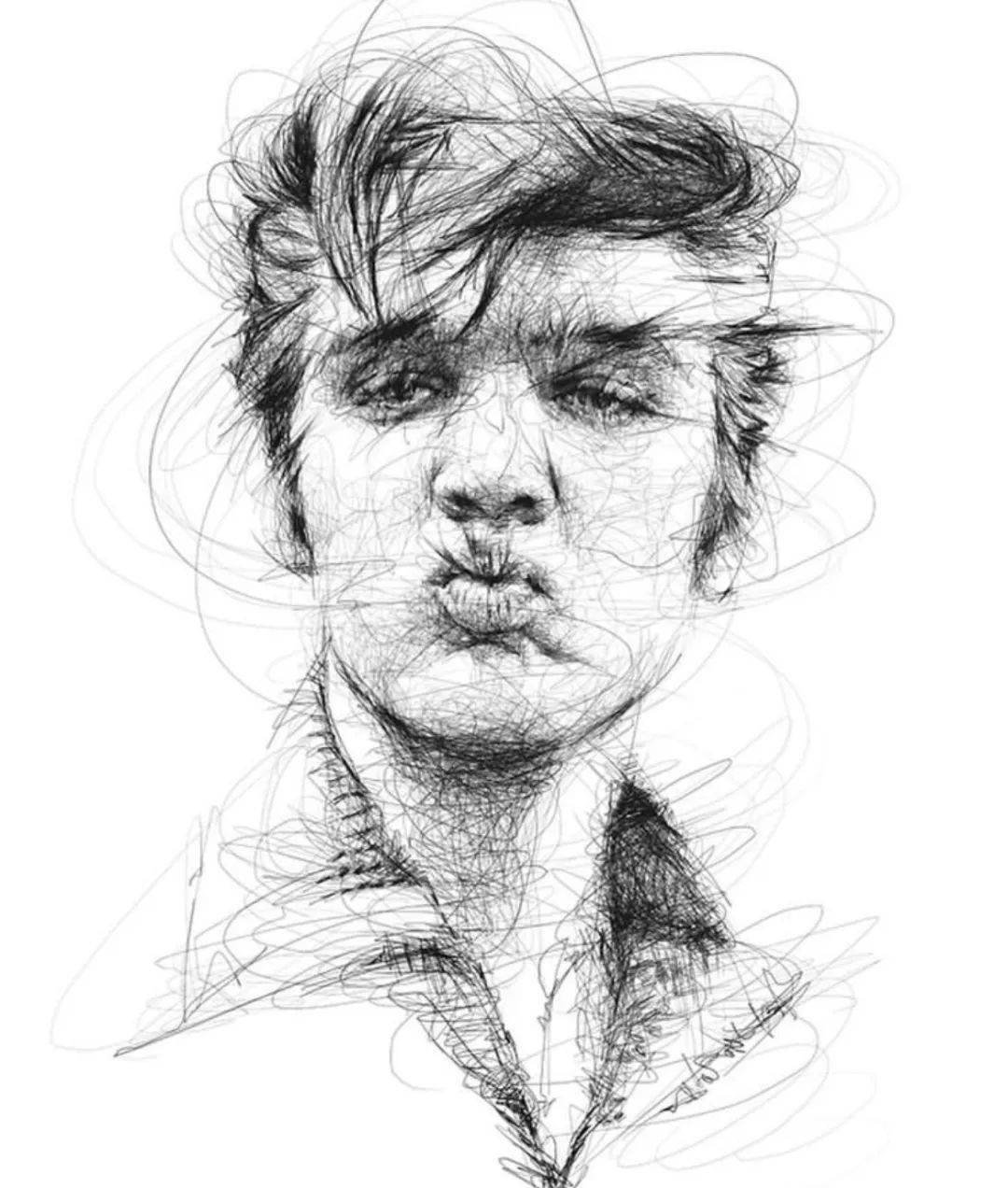 马来西亚插画家的飞线素描_在线_艺术_绘画