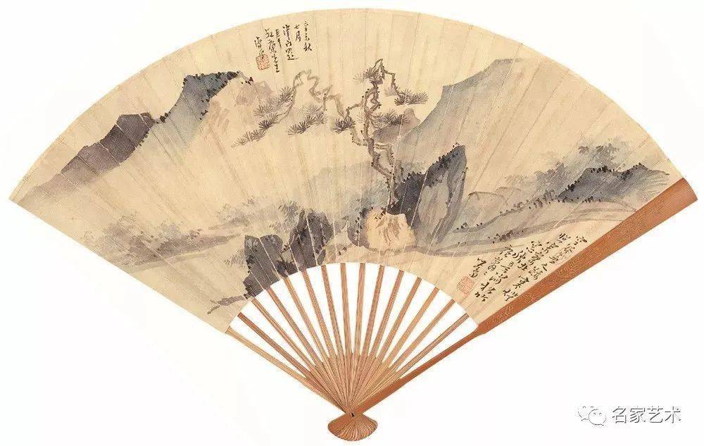 【名品视界】溥儒《山水扇面》_名家_艺术_鉴定