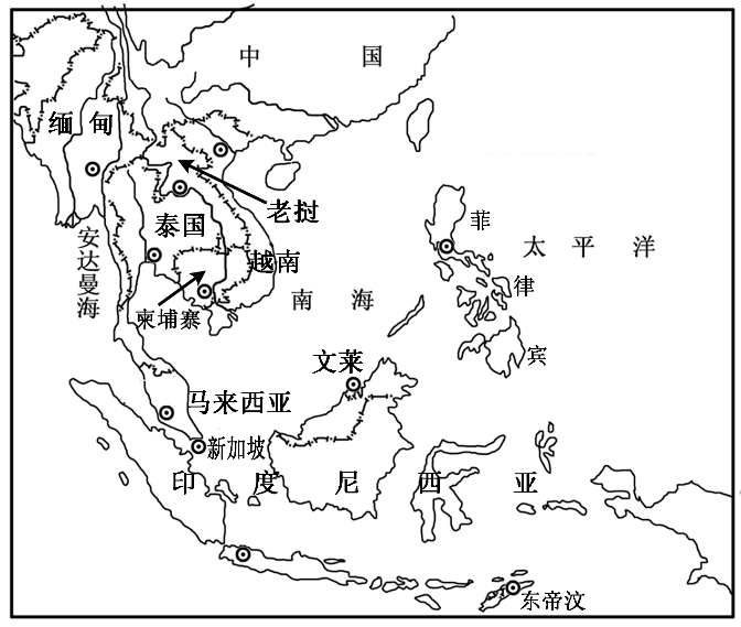 东亚 简笔画图片