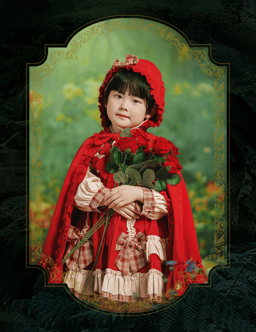 洛丽塔版《小红帽》,女儿这样拍也太可爱了!_全家福_民国_日照