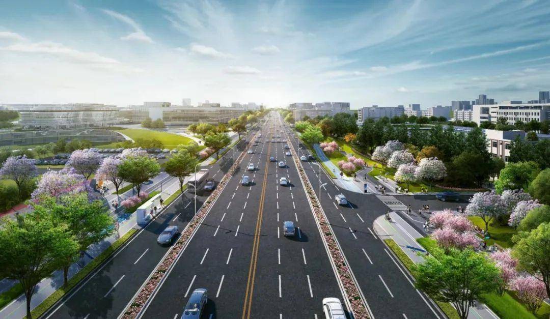 效果图变实景图 成双大道即将蝶变焕新_改造_绿化_空港