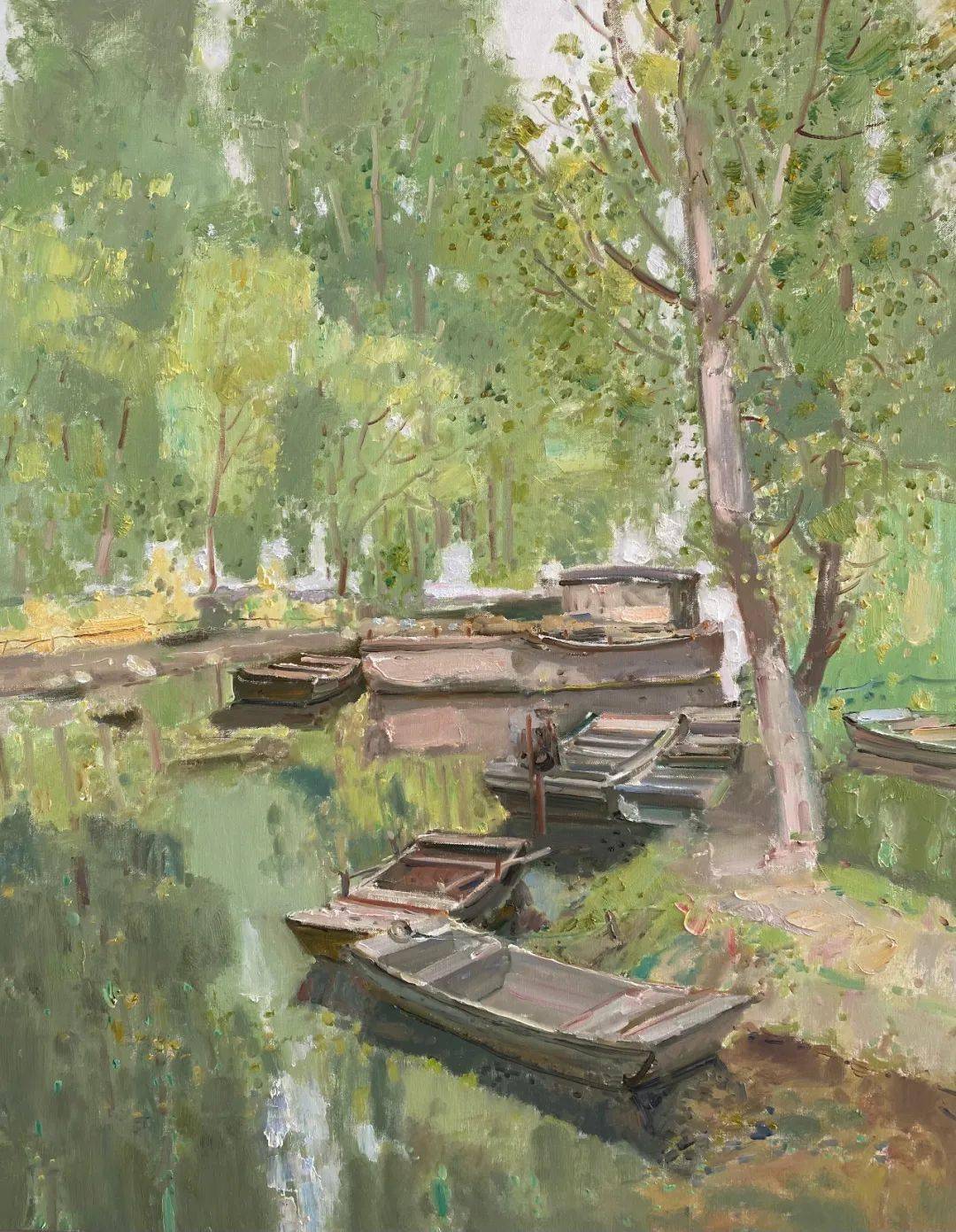 【写生】王力克写生新作欣赏_cm_作品_微山湖