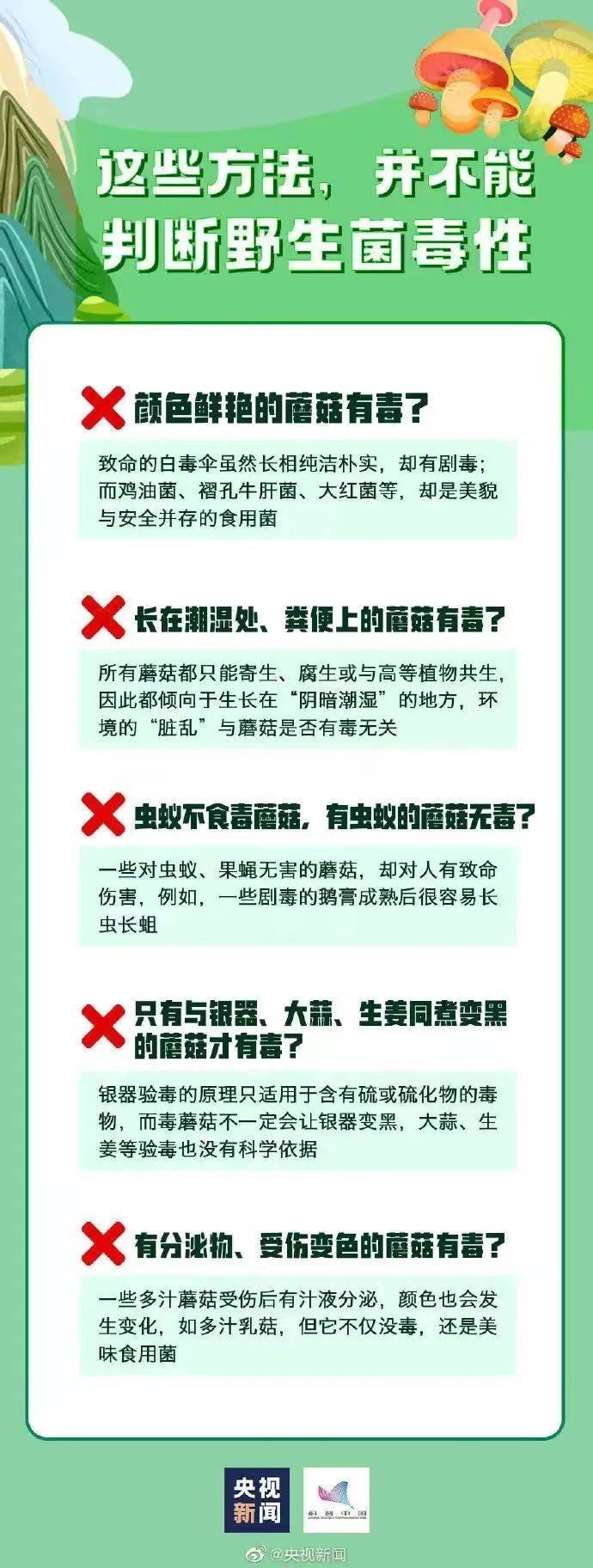 那种本身“融化”的蘑菇，别碰！还有那些提醒