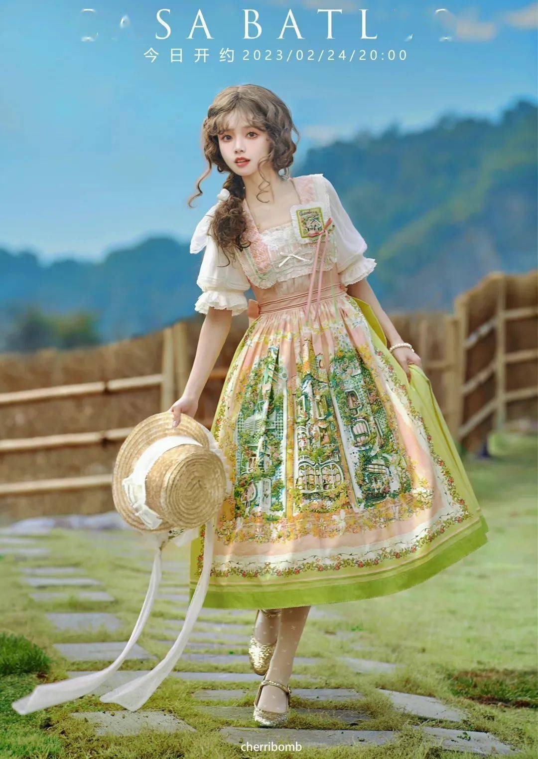 油画柄lolita | 以裙子为画布,诠释古典之美_by_状态_少女