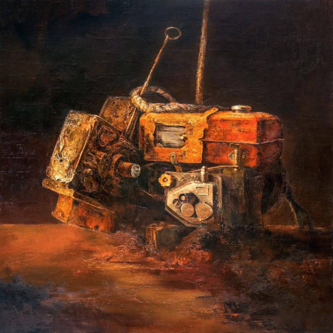 梁伟平 | 卢浮宫 "温度:当代艺术展"_系列_岁月_油画