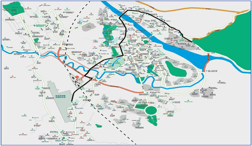 景洪市公交车线路图图片