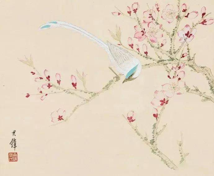 黄君璧花鸟，好清雅！_我爱你_书画_展览